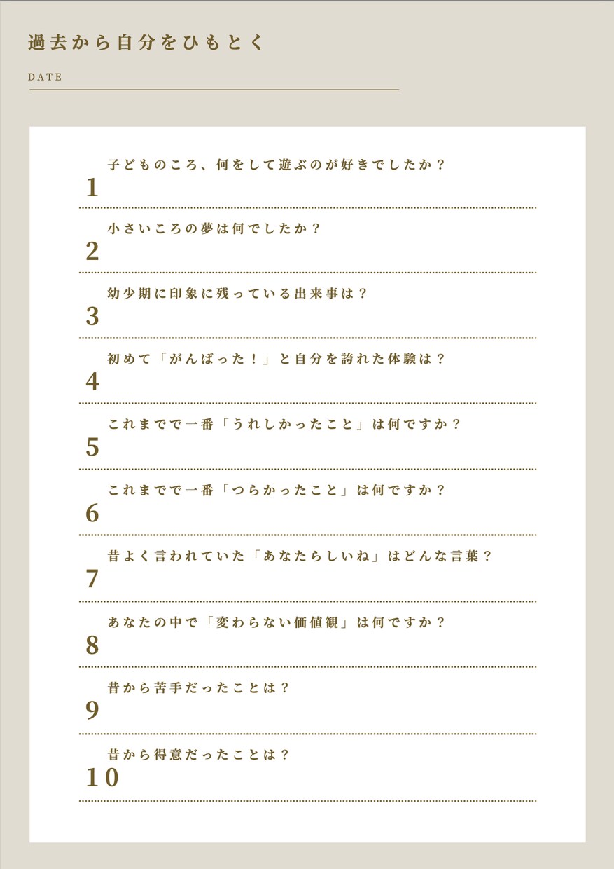 自分軸で生きる＊あなたらしい未来を育てます 自己実現へ向けた一問一答ワーク イメージ3