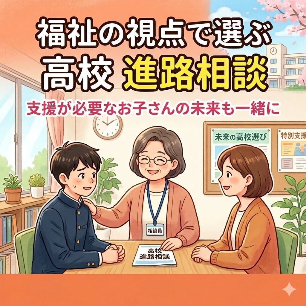 福祉視点も含めた進路高校選びに相談のります 支援が必要なお子さんの進路も一緒に イメージ1