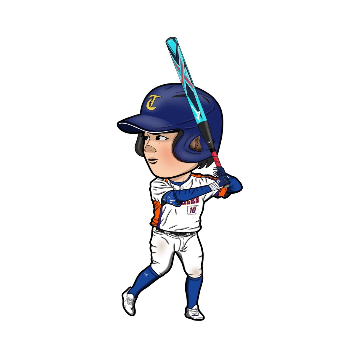 あなただけの野球イラスト⚾️描きます 投げる、打つ、守る、走る、どんなポーズでもイラストにします！ イメージ3