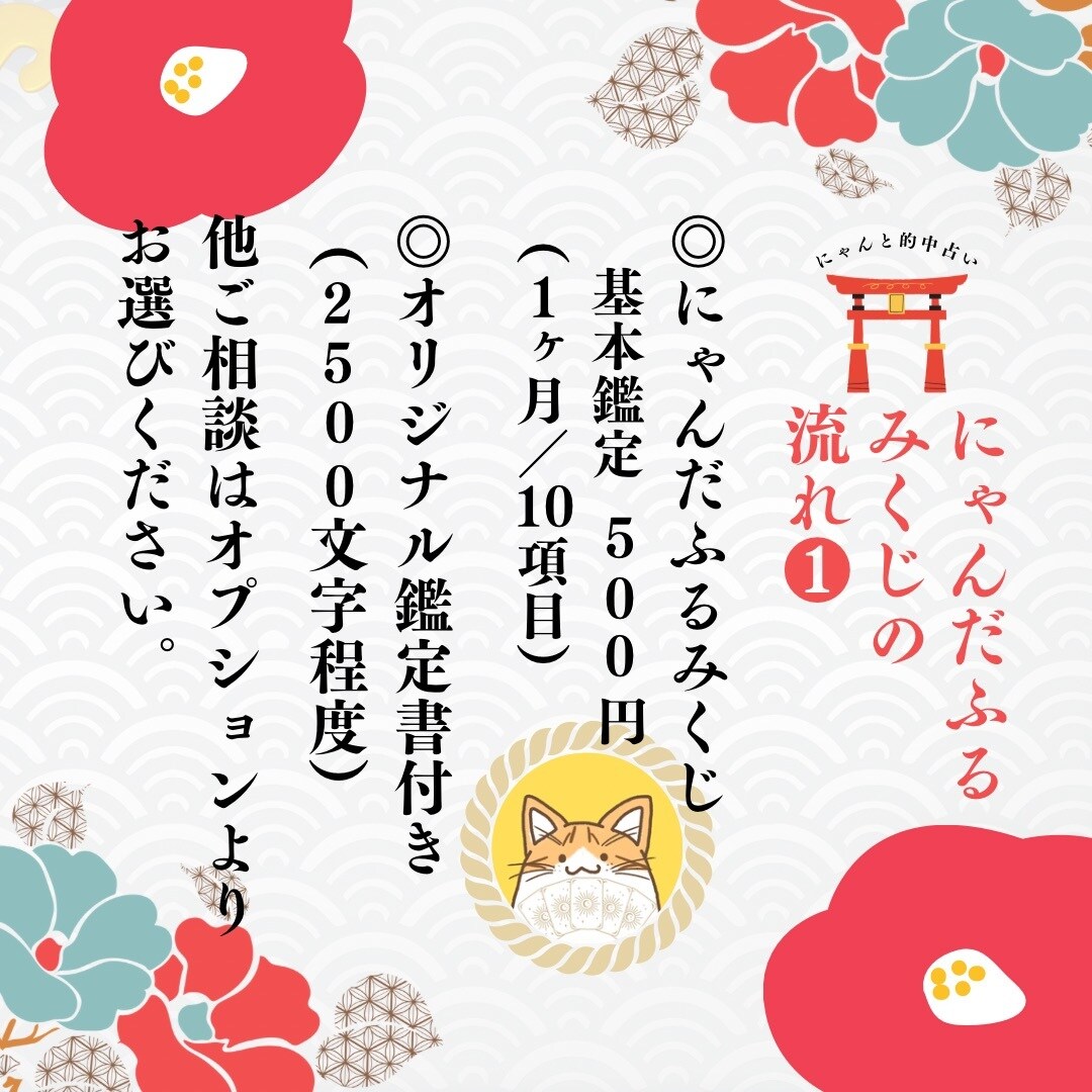 願望成就⭐︎にゃんだふるみくじで開運へ導きます 総実績100名さま限定◎1ヶ月先を照らす運命の本格鑑定！ イメージ4