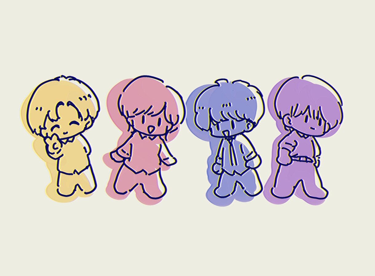 キラかわSNSアイコン(人物1人)描きます アイドル・VTuberなどにもどうぞご利用ください♩ イメージ5