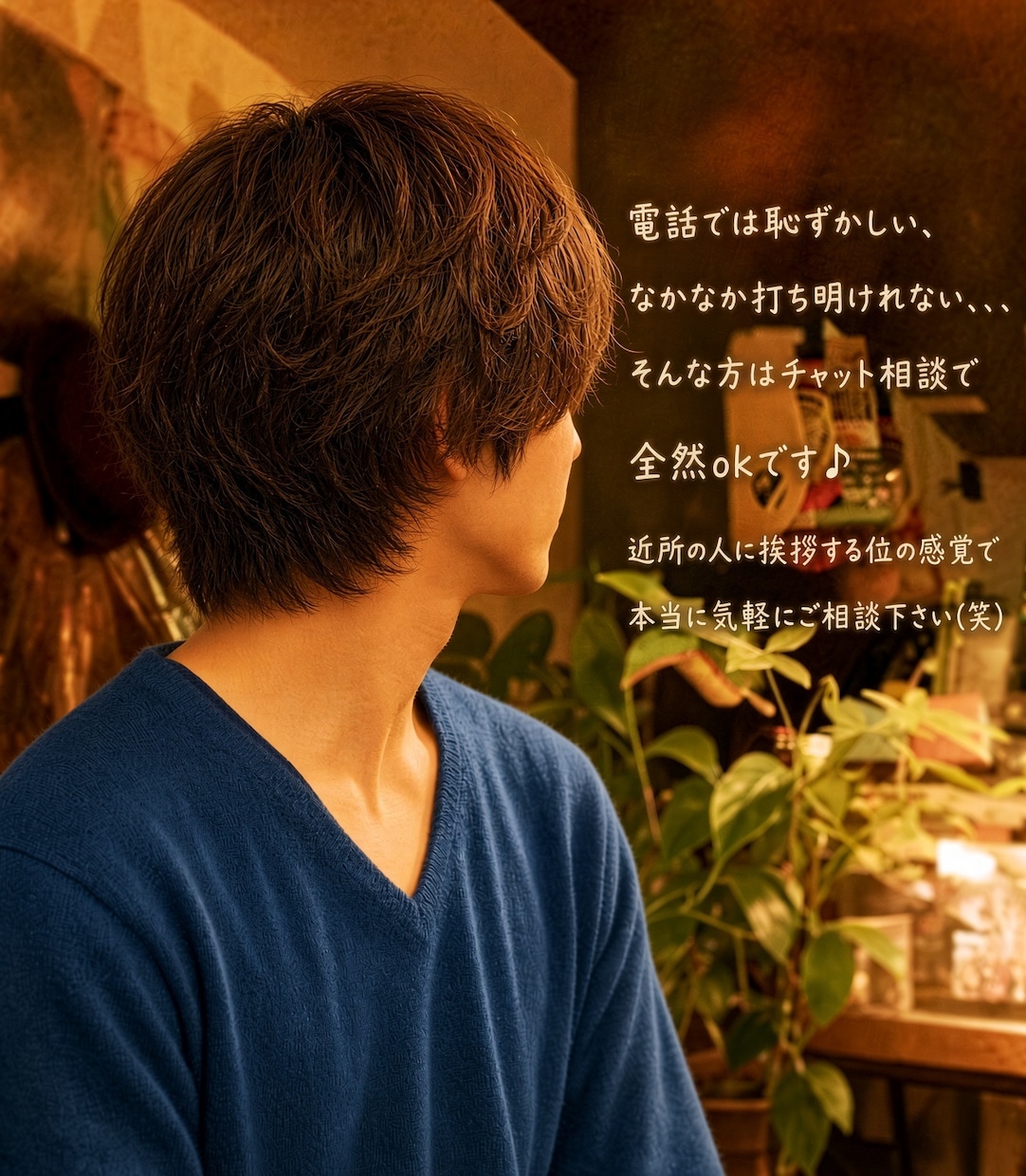 愚痴も雑談も、じっくりお聞きします 電話はNG。でも、しっかりやりとりしたい!そんな方に☆ イメージ2