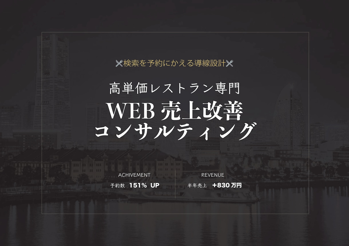 高単価レストランの予約導線を診断します Google・食べログ・一休・公式を簡易診断 イメージ2