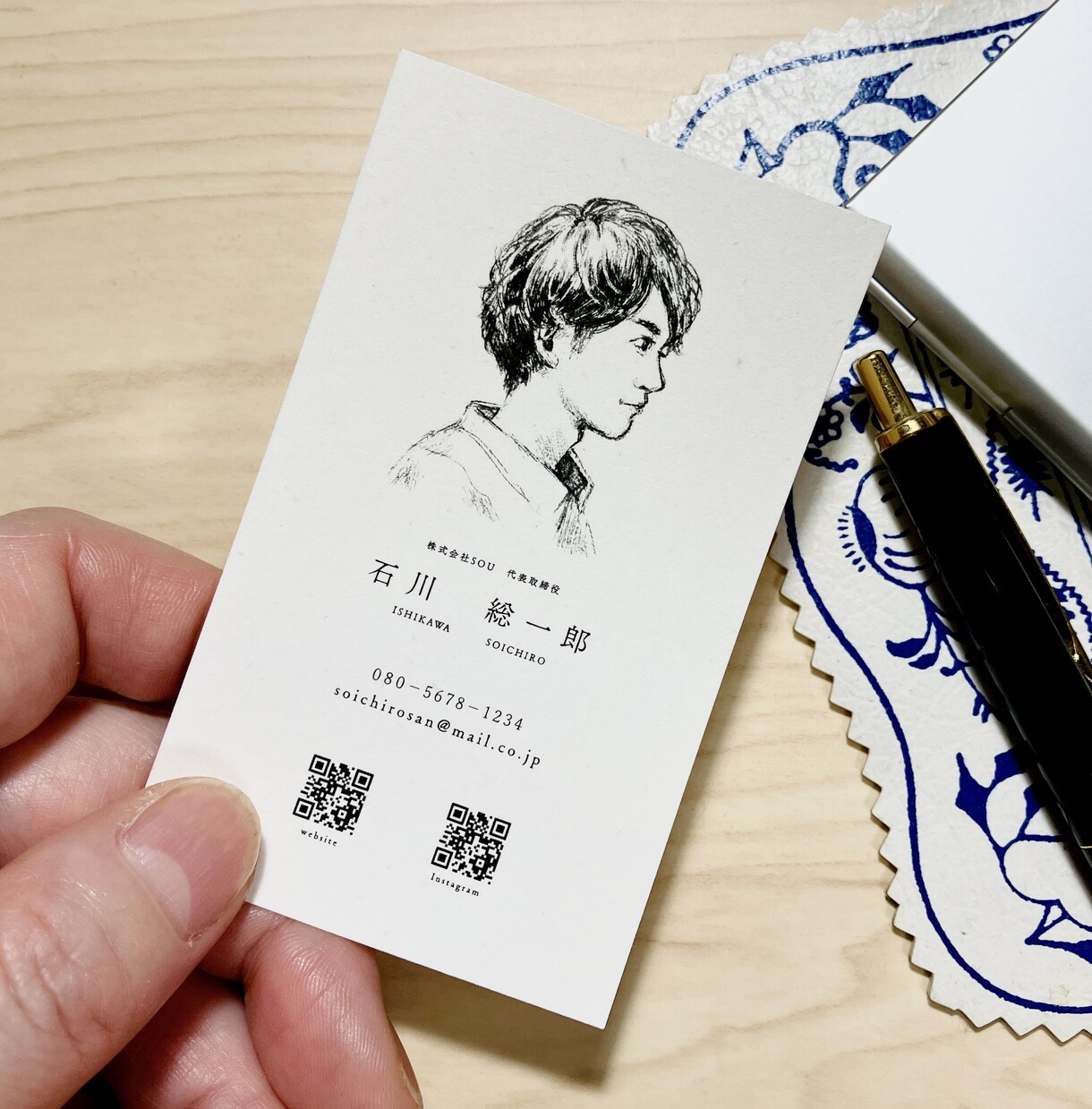 名刺リピートのお客様◆追加印刷うけたまわります ◆100枚の名刺追加印刷◆ご依頼データ流用 イメージ1