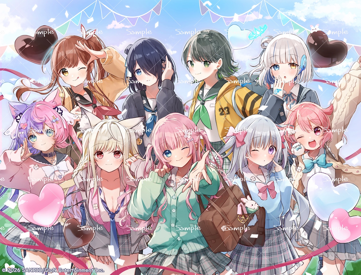 Vtuber様グッズ、サムネイルイラスト等描きます かわいらしい表情を描くのが得意です♪お気軽にご相談下さい イメージ2