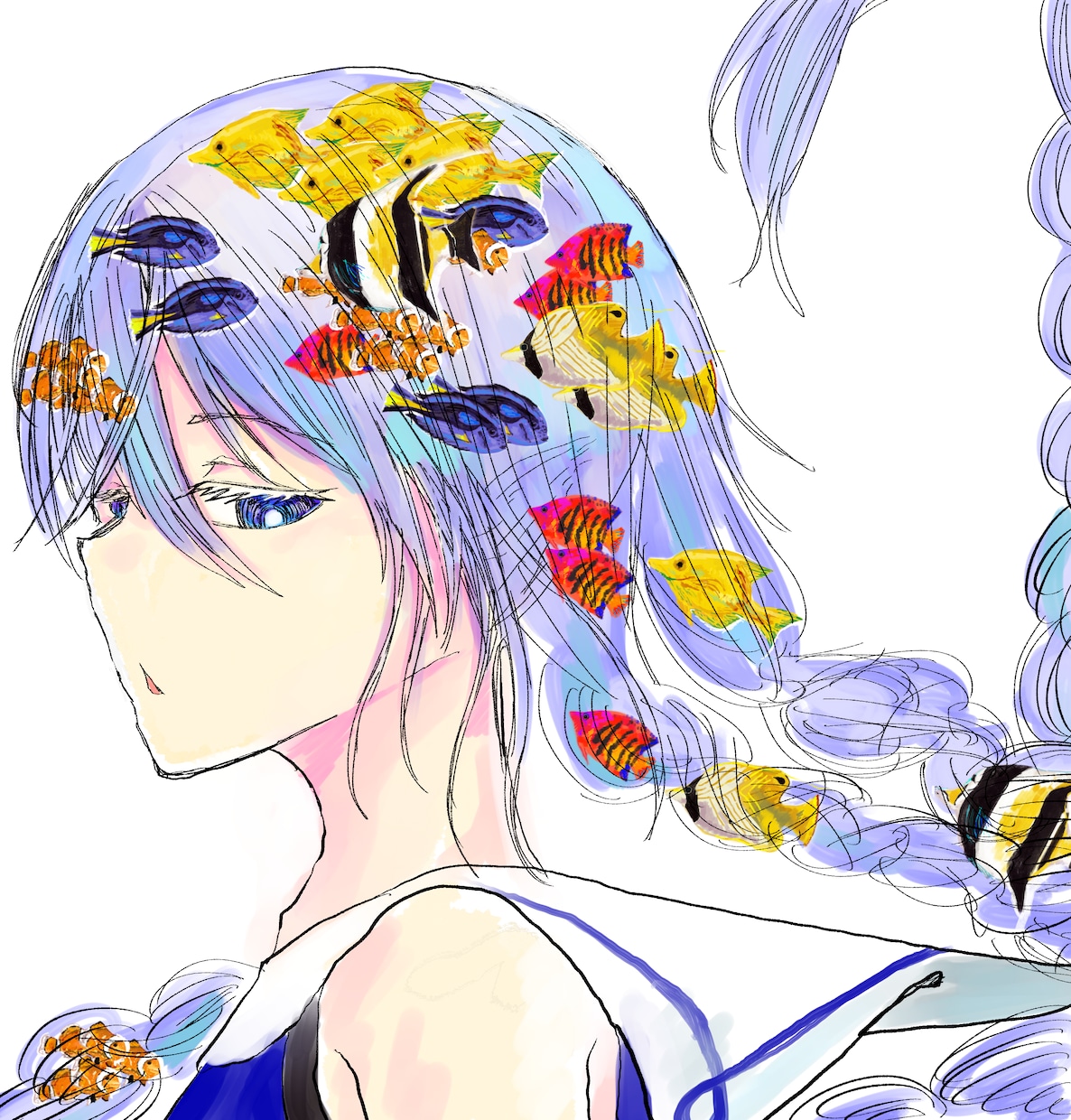 SNSのアイコン等描きます 2次元系萌え系など可愛いキャラ絵です！ イメージ5