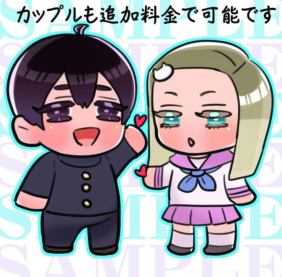ぎゅっと特盛り！推しだけの瓶詰絵作ります 推しを一人ぼっちにはさせません。複数人（５～６）が一緒です♡ イメージ3