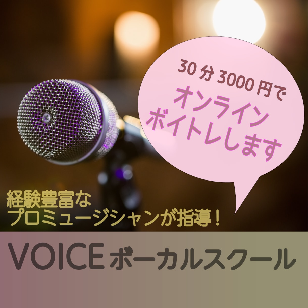 30分3000円でオンラインボイトレします 経験豊富なプロミュージシャン指導！短時間のお試しコース イメージ1