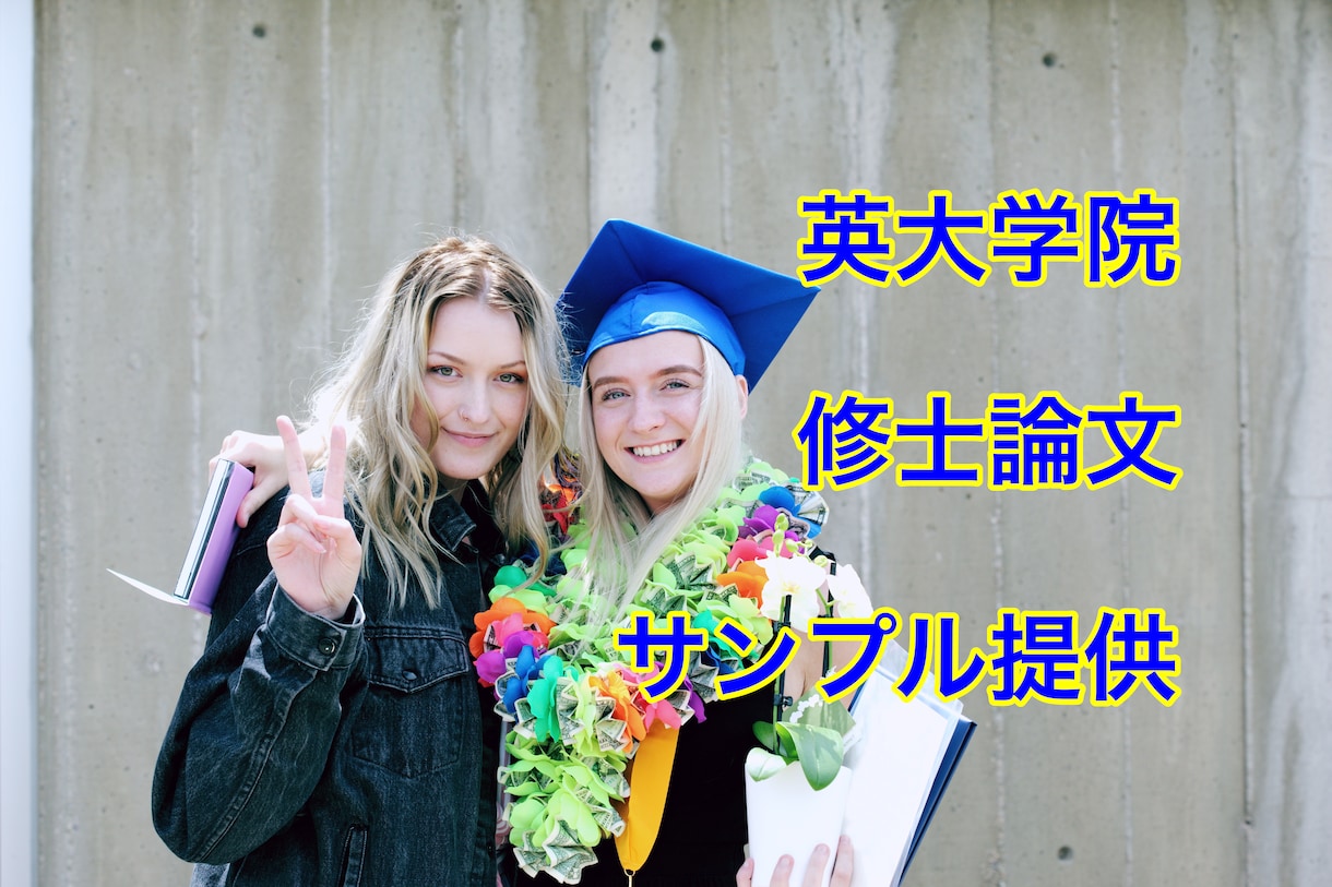英大学院の修士論文(国際政治分野)を提供します Writingでお困りの方必見!大学院の英語論文の書き方 イメージ1