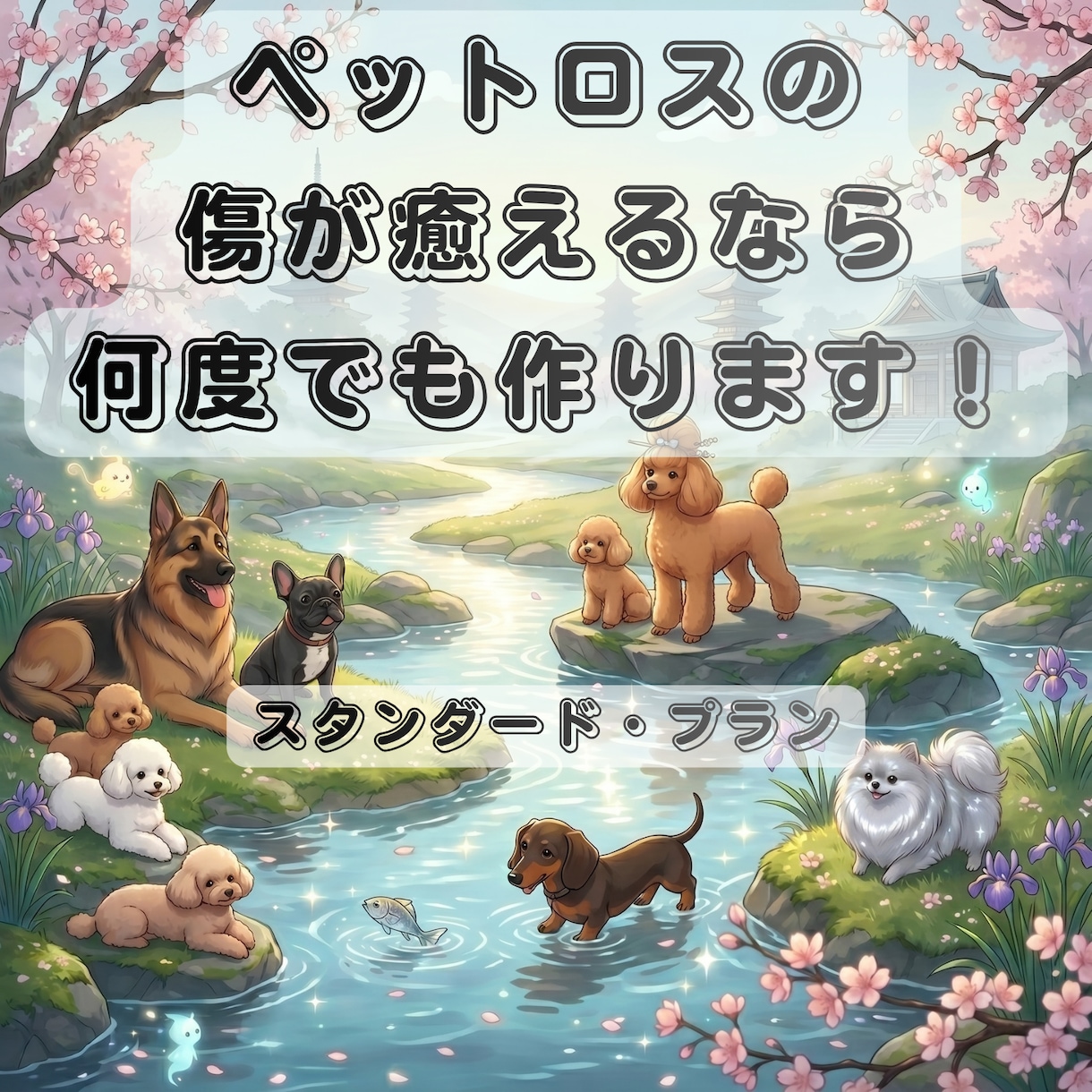 ペットお悔やみ動画【スタンダード】をお薦めします ペットロスの方へ写真から供養向けメモリアル動画を愛らしく制作 イメージ1