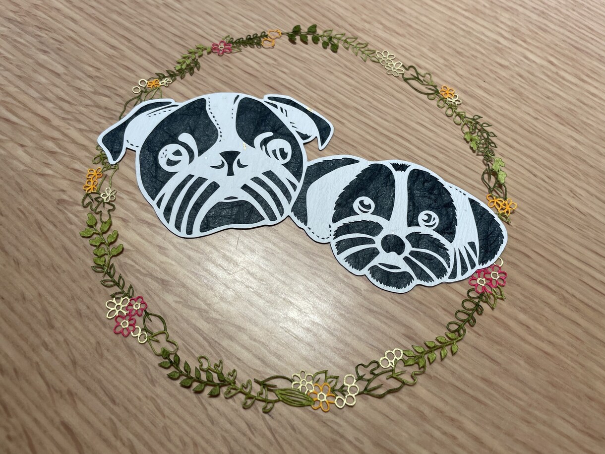 記念日に合う切り絵を作成します 結婚式のボートや大切な人への贈り物 イメージ5