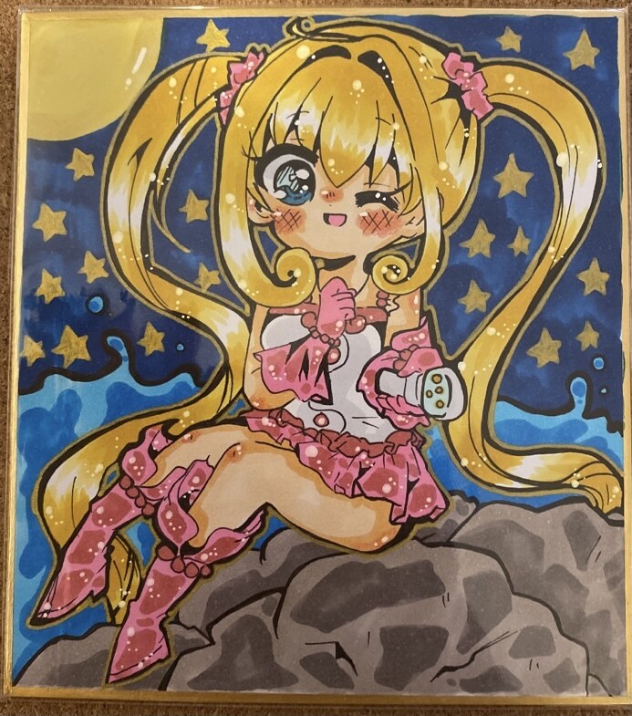 ミニ色紙でイラスト描きます ミニキャラを描きます！オリジナルも版権キャラも可能！ イメージ5