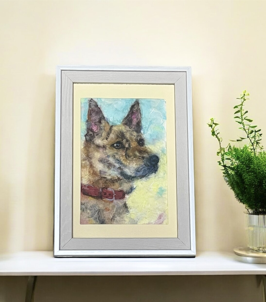動物の似顔絵をふんわり優しいちぎり絵にします ペットをちぎり絵の世界へ。記憶の一枚に仕上げます イメージ1