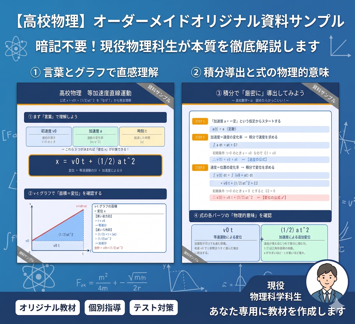 丸投げOK！現役物理専攻が高校物理を徹底指導します 予習から共通テストまで！暗記不要の本質的な物理レッスン イメージ2