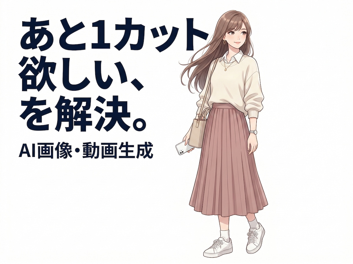 理想のAI画像・動画を制作します 少し足りないを埋めるための、画像・動画生成代行 イメージ1
