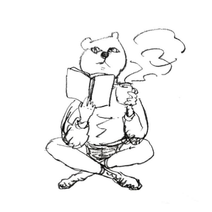 モノクロほっこり 味のある 動物イラスト 描きます シンプルなゆるいイラスト ペット似顔絵 OK イメージ2