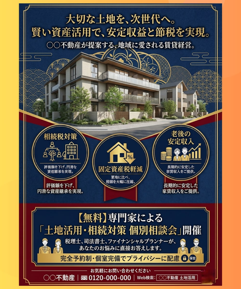 先着3名！不動産・工務店専用｜反響チラシ制作します 捨てられないチラシへ。原稿作成・案内図作成・法律対応も可。 イメージ8