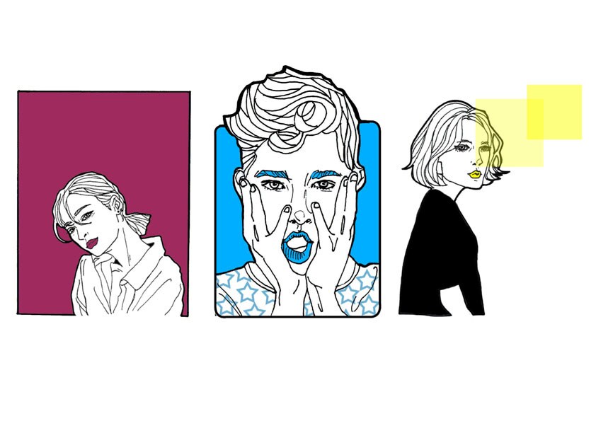 お洒落な似顔絵を描きます プレゼントやSNSのアクセントに。文字・背景デザイン無料！ イメージ6