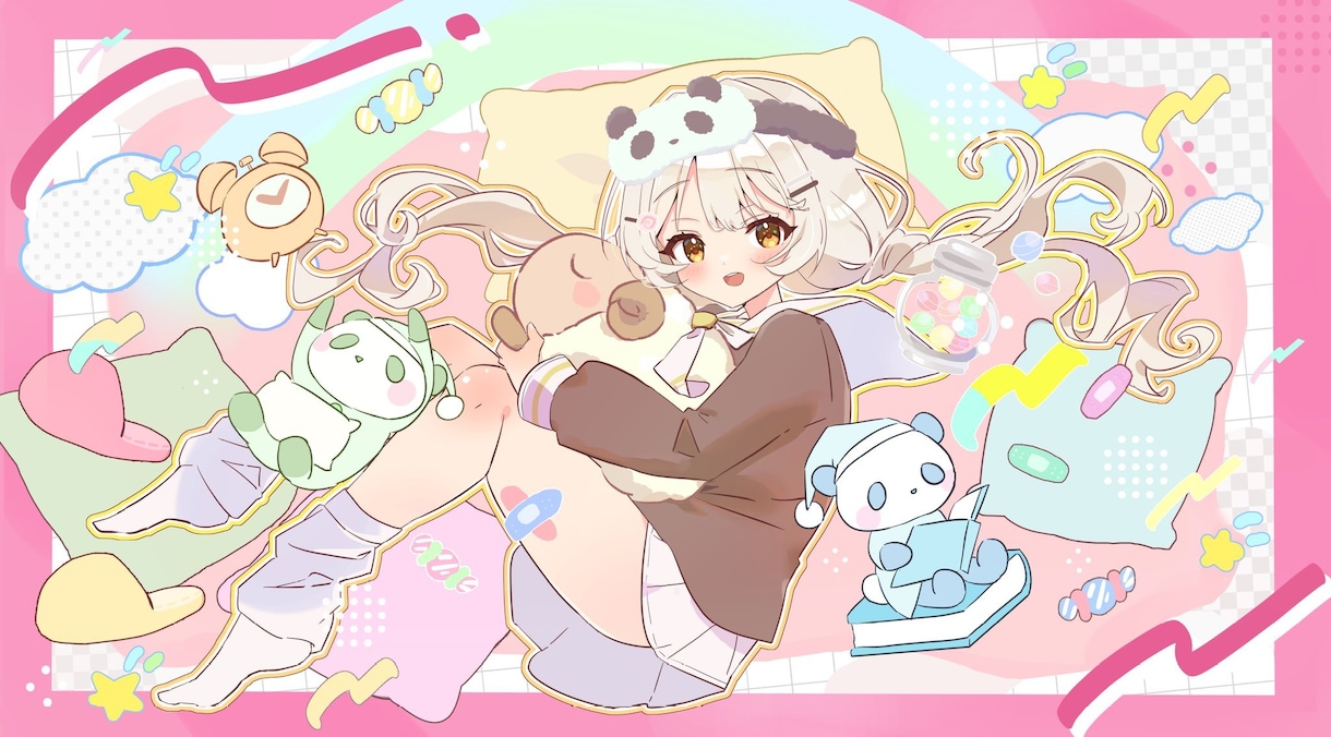 イラストからも可！オリジナルMVを作成します 効果的な文字表現や空気感で見応えのある動画作成をいたします！ イメージ2