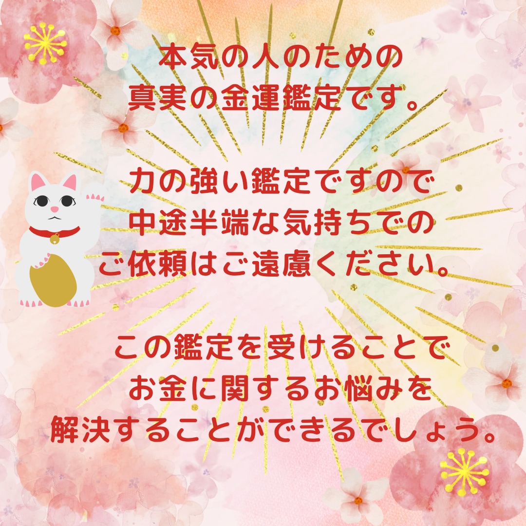 お金のブロック解除•金運を強制的にアップさせます お金のブロックをなくし一生困らないような人生を歩みたい方へ イメージ7
