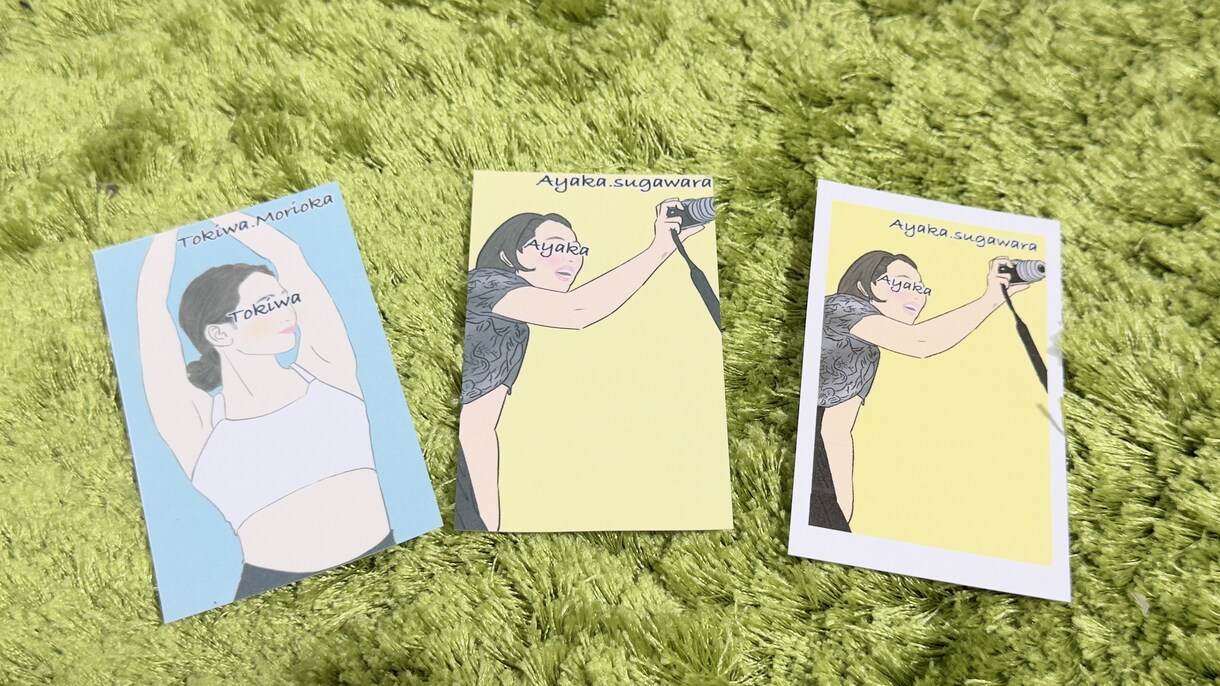 結婚式のエスコートカードを描きます ゲストに喜んでもらえるような似顔絵を描きます。 イメージ4