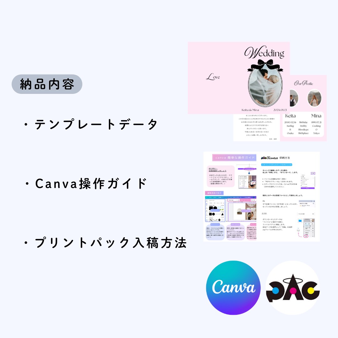 お洒落なプロフィールブックテンプレお渡しします 操作資料付！雑誌風のプロフィールブックCanvaテンプレート イメージ5