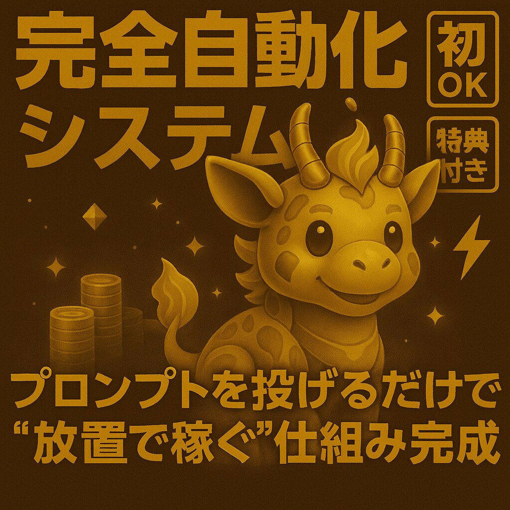 キリンくんGPTプロンプト大全！AIが代行します 初心者OK！プロンプトを投げるだけで“放置で稼ぐ仕組み”完成 イメージ1
