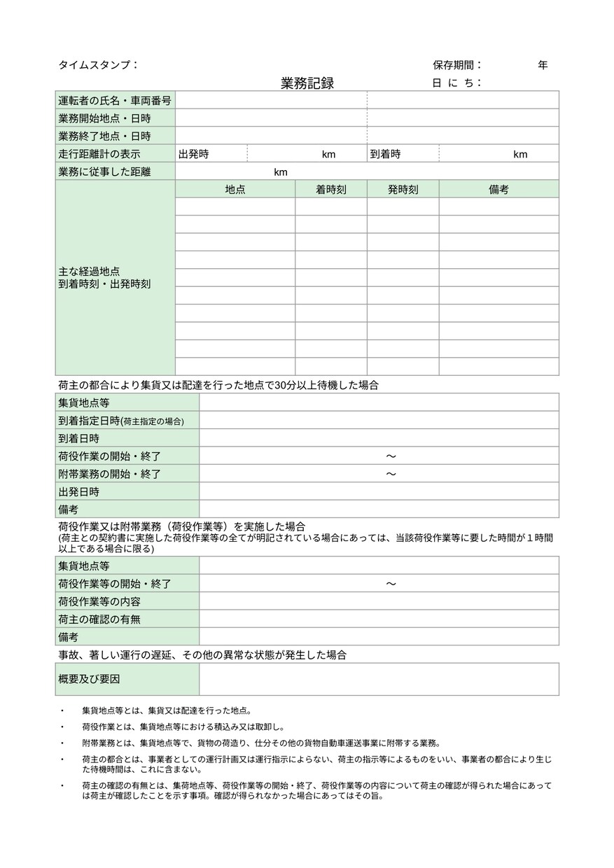 軽貨物ドライバー専用業務管理アプリ販売します 10名限定70％OFF！法改正に完全対応！非サブスクの記録簿 イメージ5