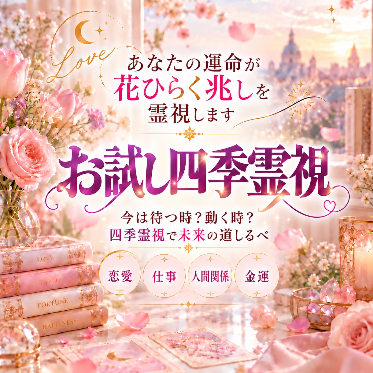 あなたの今の運気と次の変化を霊視します 「今の季節」「変化の兆し」「今できること」のうち1つを鑑定 イメージ1