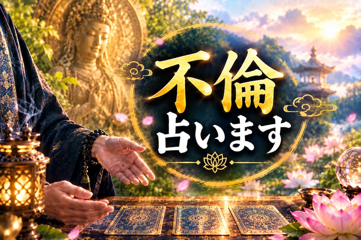 不倫　お相手の本音・相性❤️恋の未来を占います 最強霊感❤️成就しない恋愛も幸せに導きます イメージ1