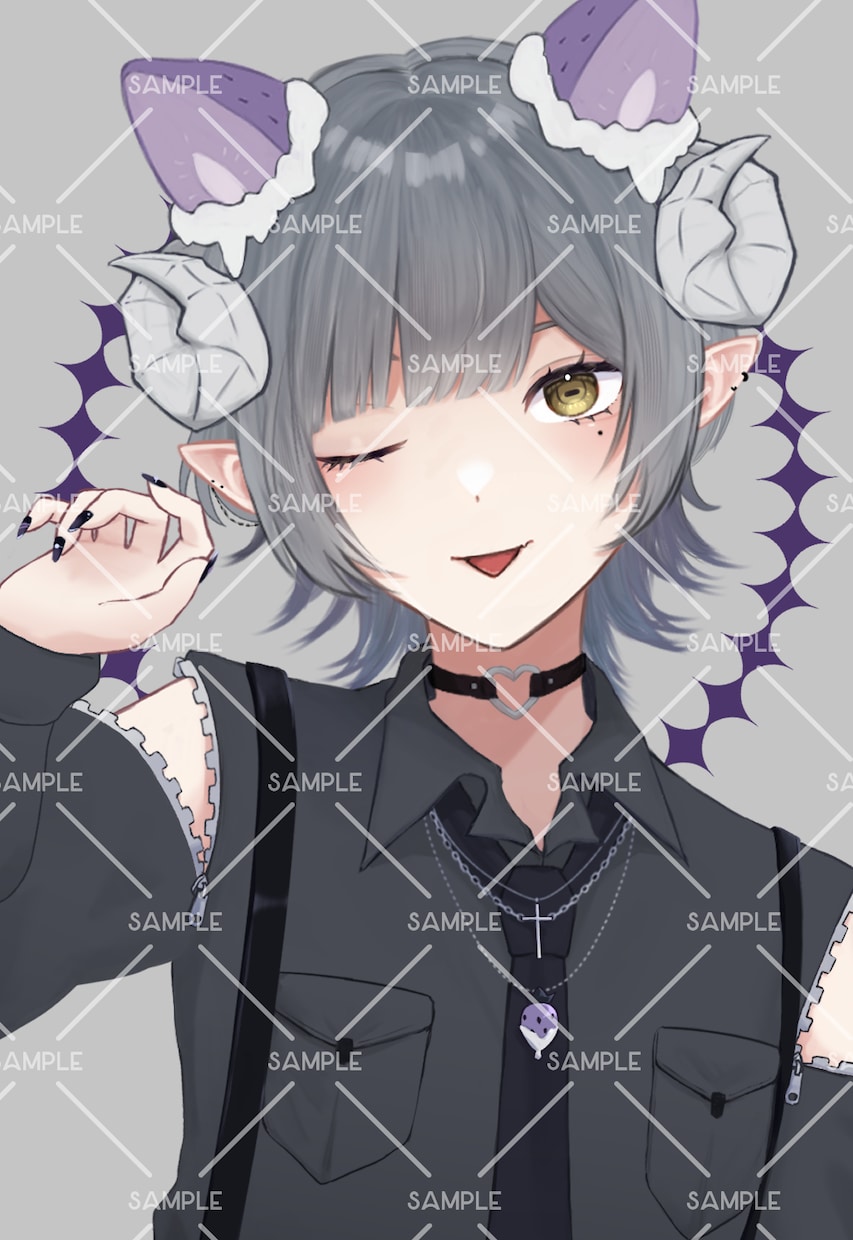 立ち絵・アイコンなどのイラストを作成いたします 等身の立ち絵・アイコン向けイラストの依頼ページです。 イメージ3