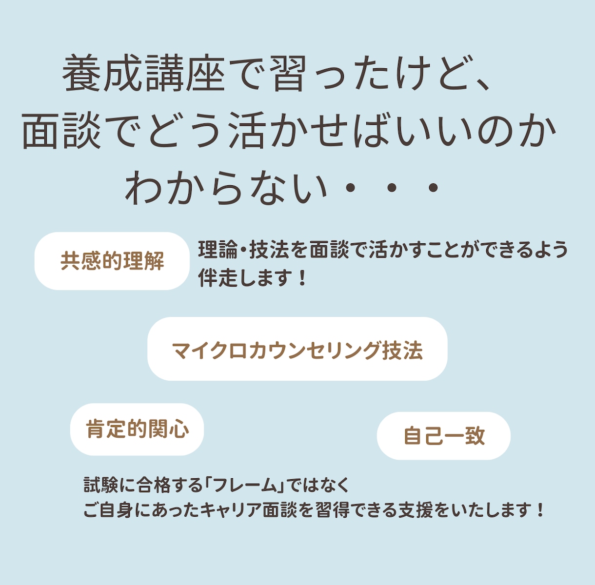 キャリコン実技試験ロープレ練習相手になります 合格率100%！現役２級キャリコンが先着１０名様お試し価格 イメージ2