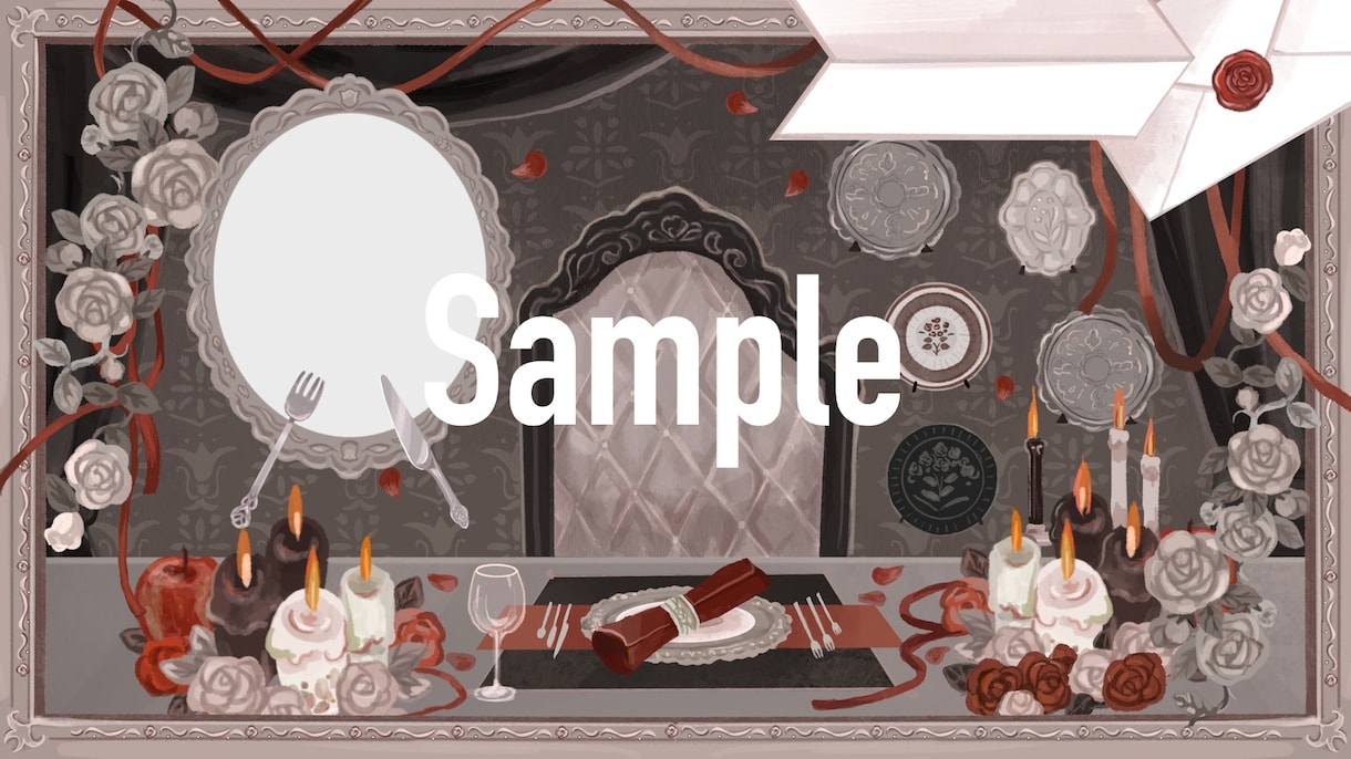 VTuberさん向け配信画面制作します 小物や家具のかわいいおへやのような配信画面制作します イメージ6