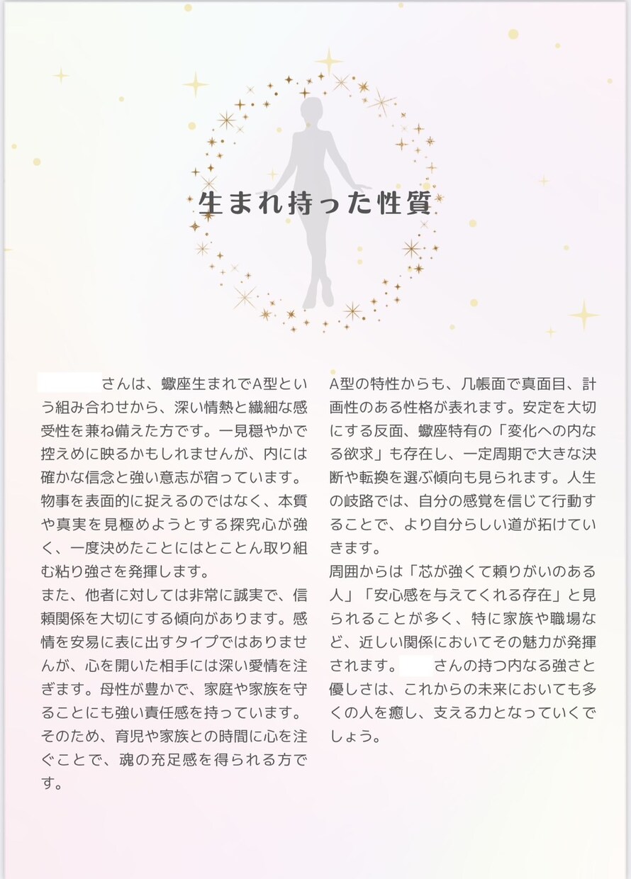 直近5年の総合鑑定書を作成します まずは未来音の占いをお試ししたい方向けです イメージ2