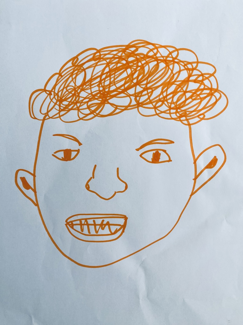 6歳児が希望の絵を描きます 送ってもらった画像を6歳児の感性でお絵描きします イメージ2