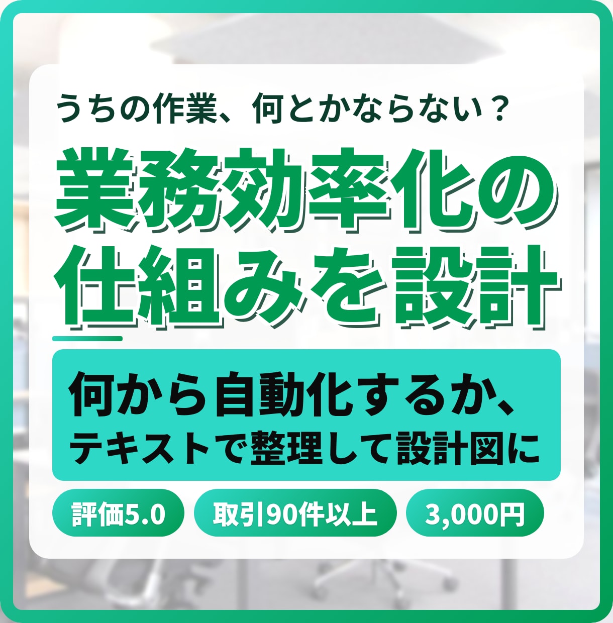 業務効率化システムの設計を相談から手伝います 「うちの作業、何とかならない？」から始められます イメージ1