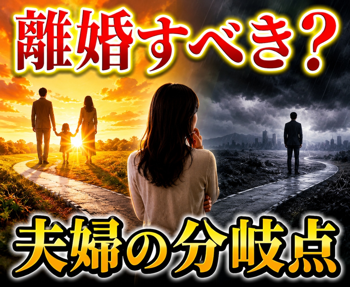 離婚すべき？続けるべき？迷い中のあなたに鑑定します 魂の契約書を霊視✡夫婦の未来分岐点を深層まで完全解読！未来図 イメージ3