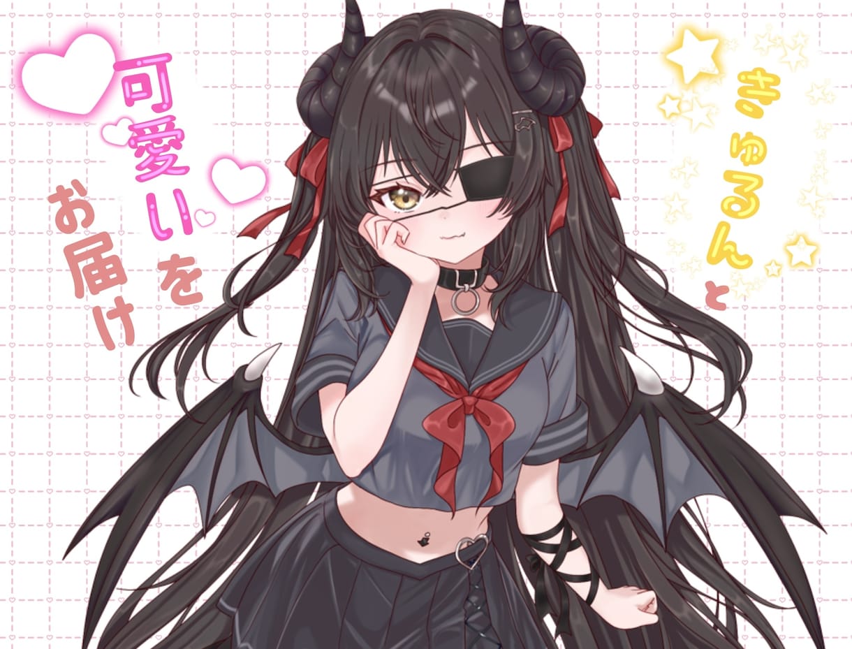 ご相談受付中◎きゅるんと可愛いキャラクター作成ます 立ち絵制作/新規衣装/IRIAM/TRPGなど イメージ1