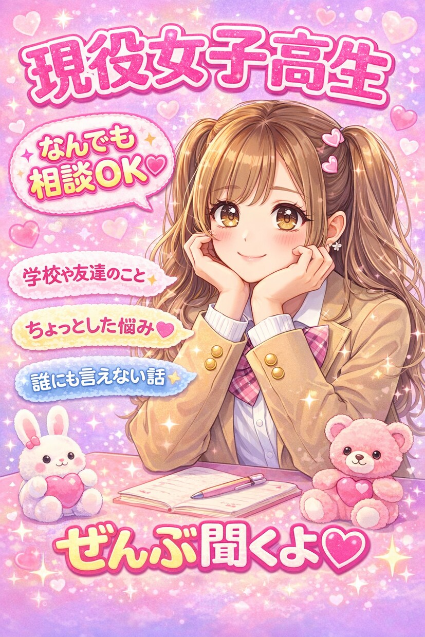 現役高校生がなんでもお話聞きます ゆったり話したいこと話してください！ イメージ1