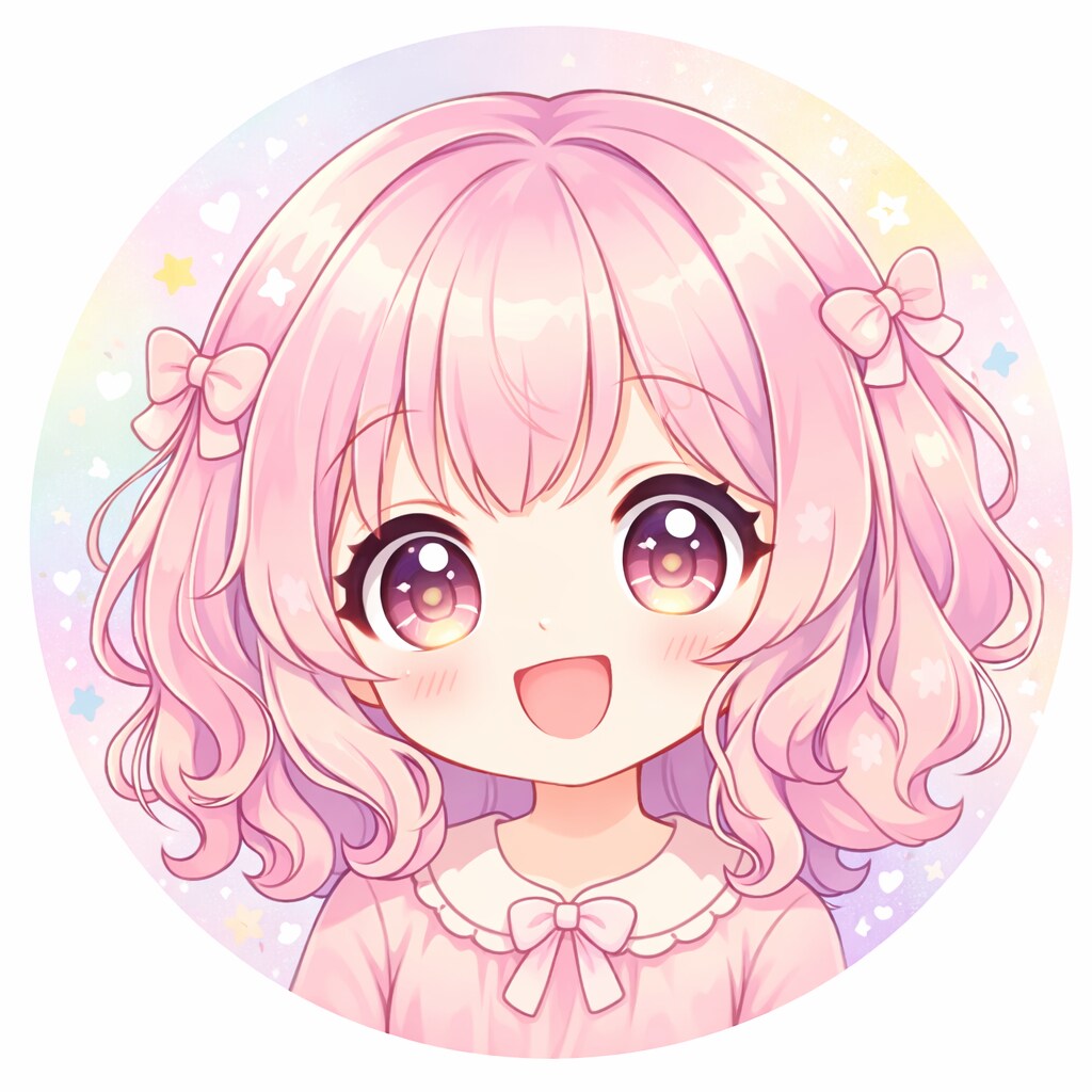 AI作るかわいいアニメ風SNSアイコンデザインます かわいいアニメ風アイコンをAIで丁寧に制作します イメージ1