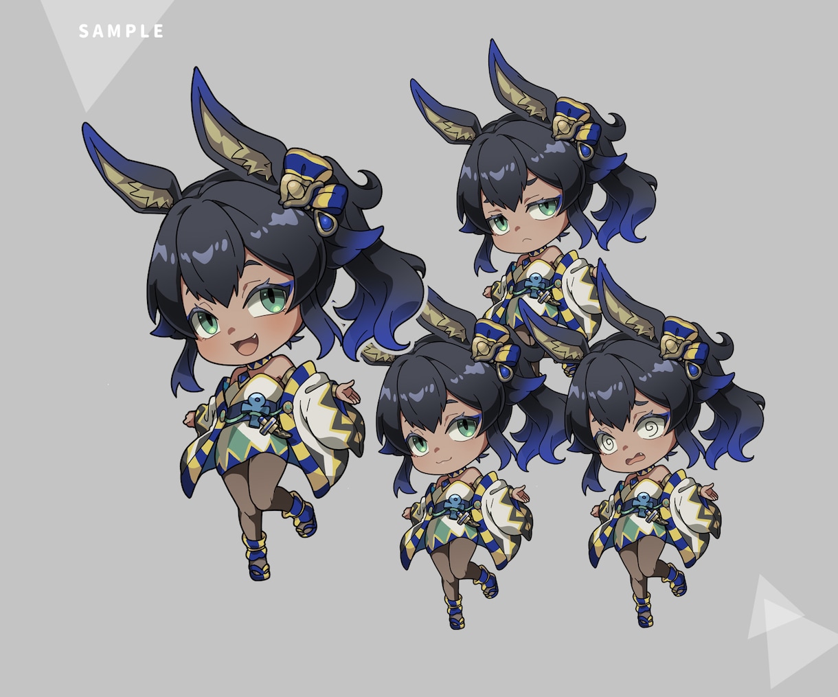 アニメっぽい！ミニキャラ描きます 商業経験有！キャッチーでかわいいアニメ塗り イメージ6