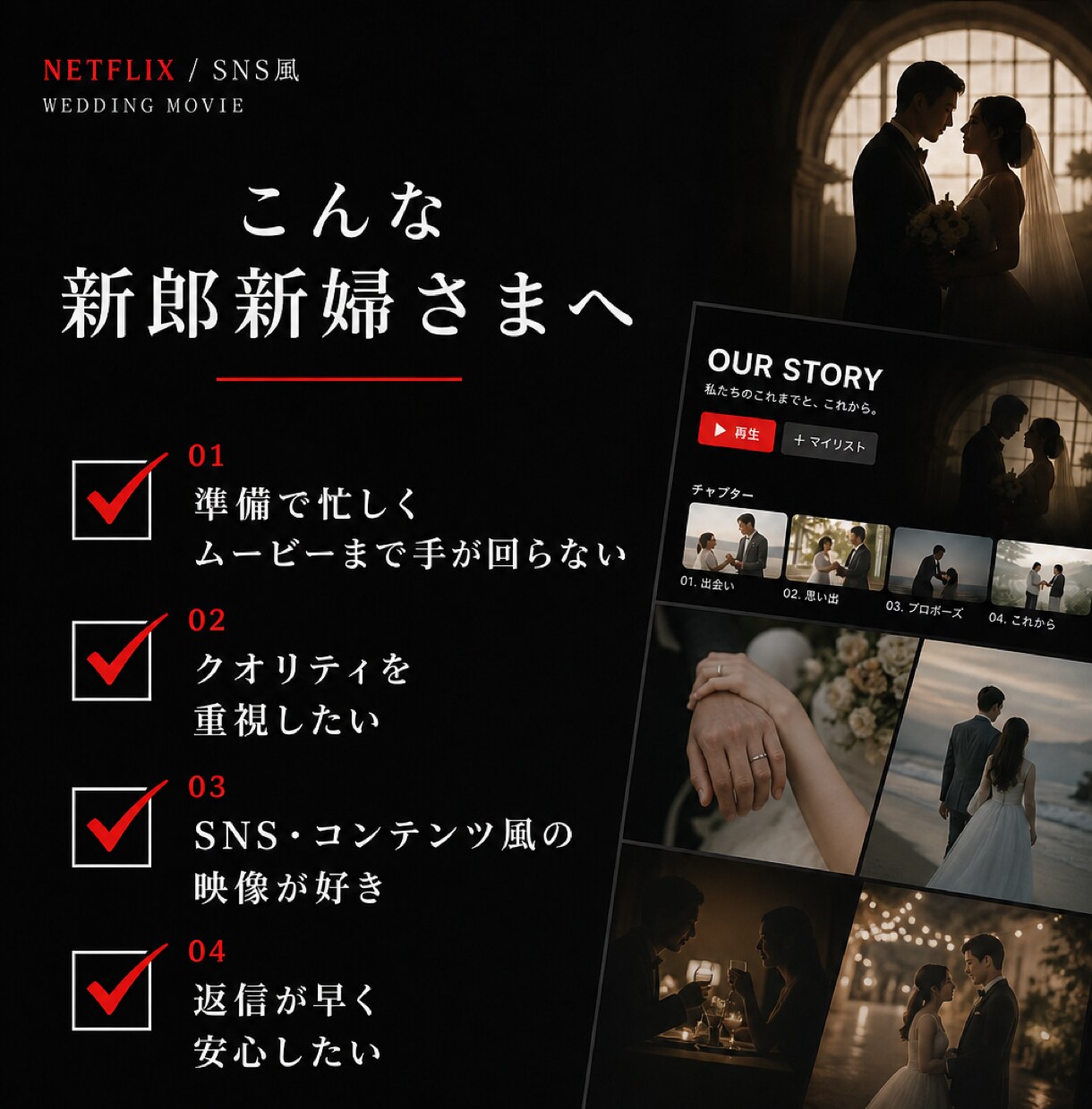 Netflix風のプロフィールムービーを制作します 返信が早く修正もチェックリストで安心 イメージ3