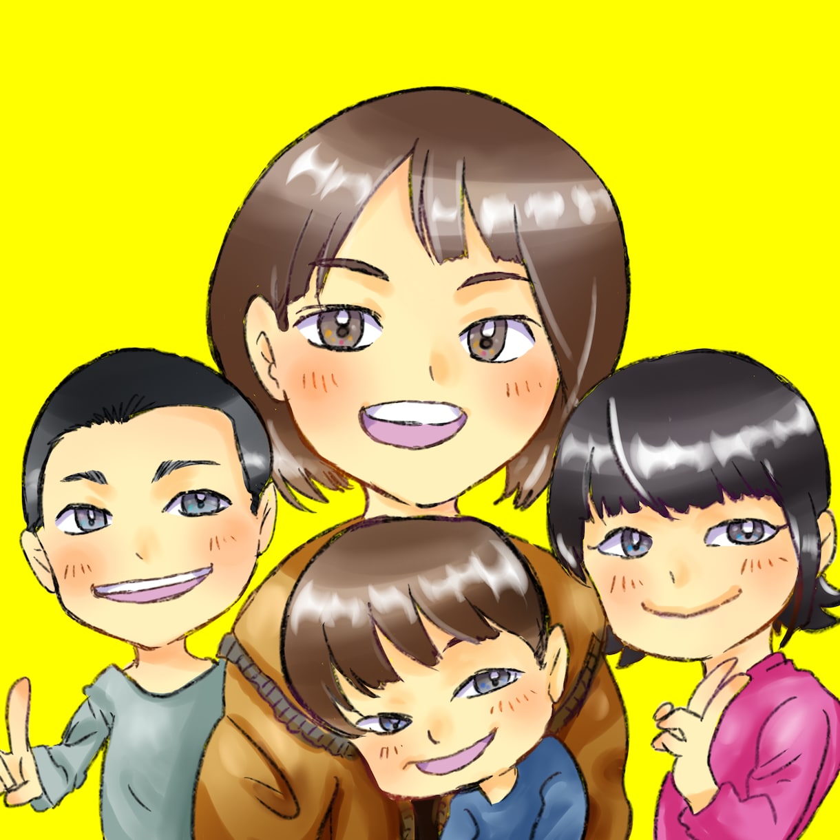 あなたの顔がアイコンに！商用利用できます あなたやペットがＳＮＳ・ブログの顔に！写真でイラスト描きます イメージ4