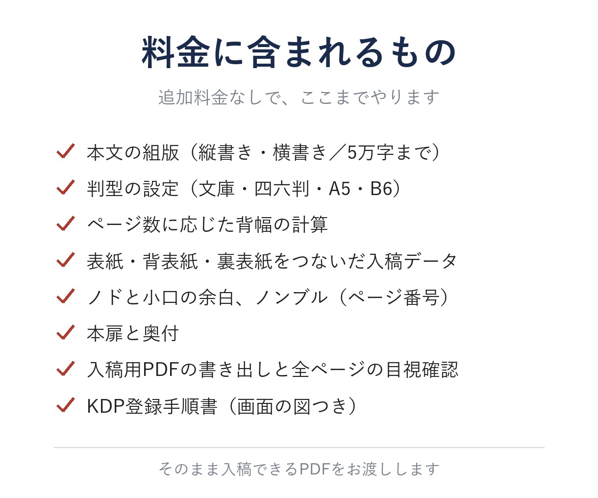 Kindle本を紙の本（ペーパーバック）にします 17時までのご依頼で当日｜縦書き右綴じ｜自著50冊以上 イメージ3