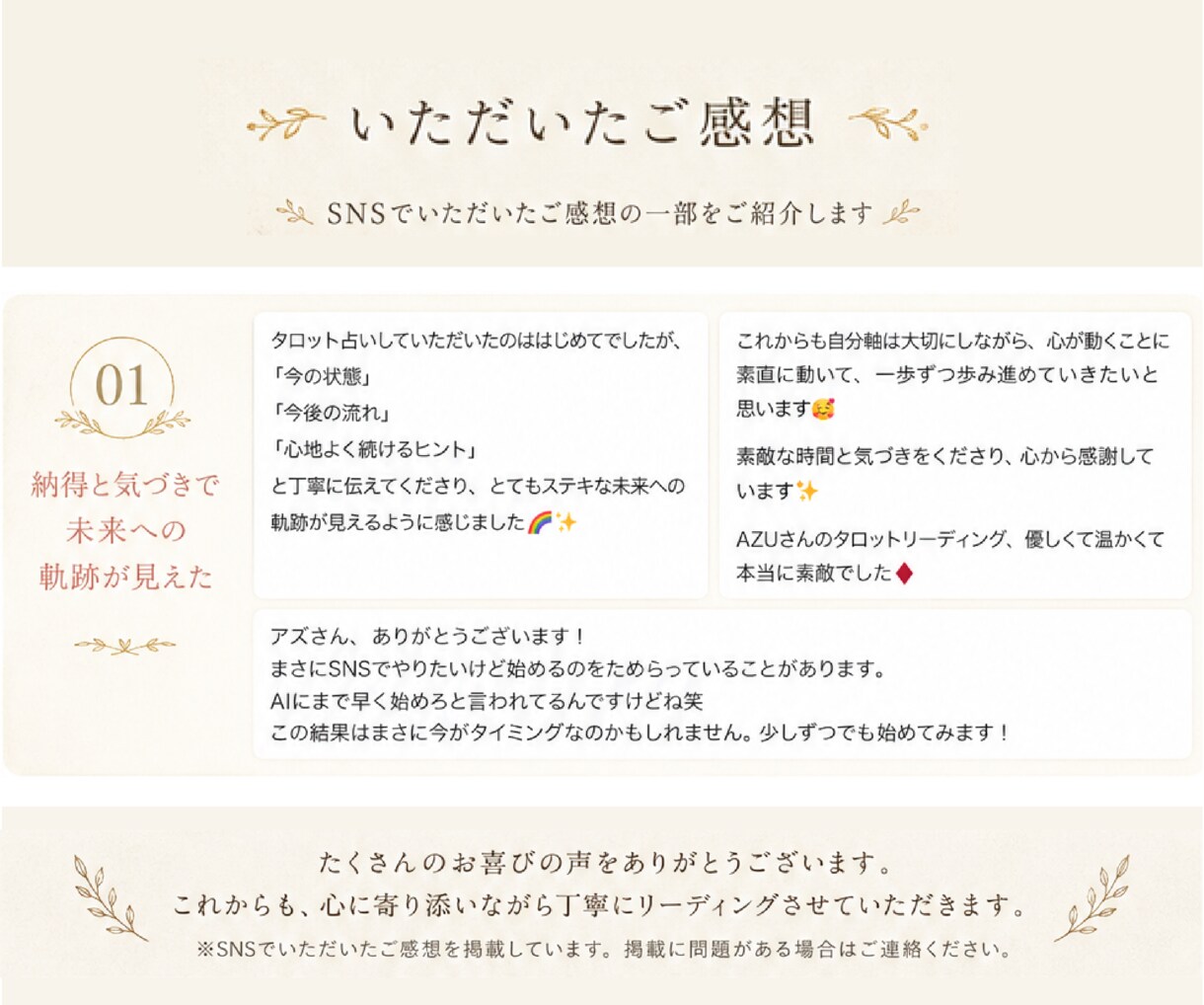あなたの強み・才能をタロットで整理します 自分の強みを見失ってしまったあなたへ イメージ2