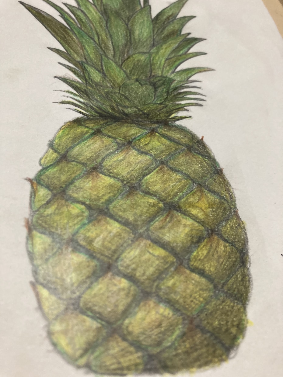 絵を描いたので出品します 可もなく不可もないパイナップルの絵 イメージ2