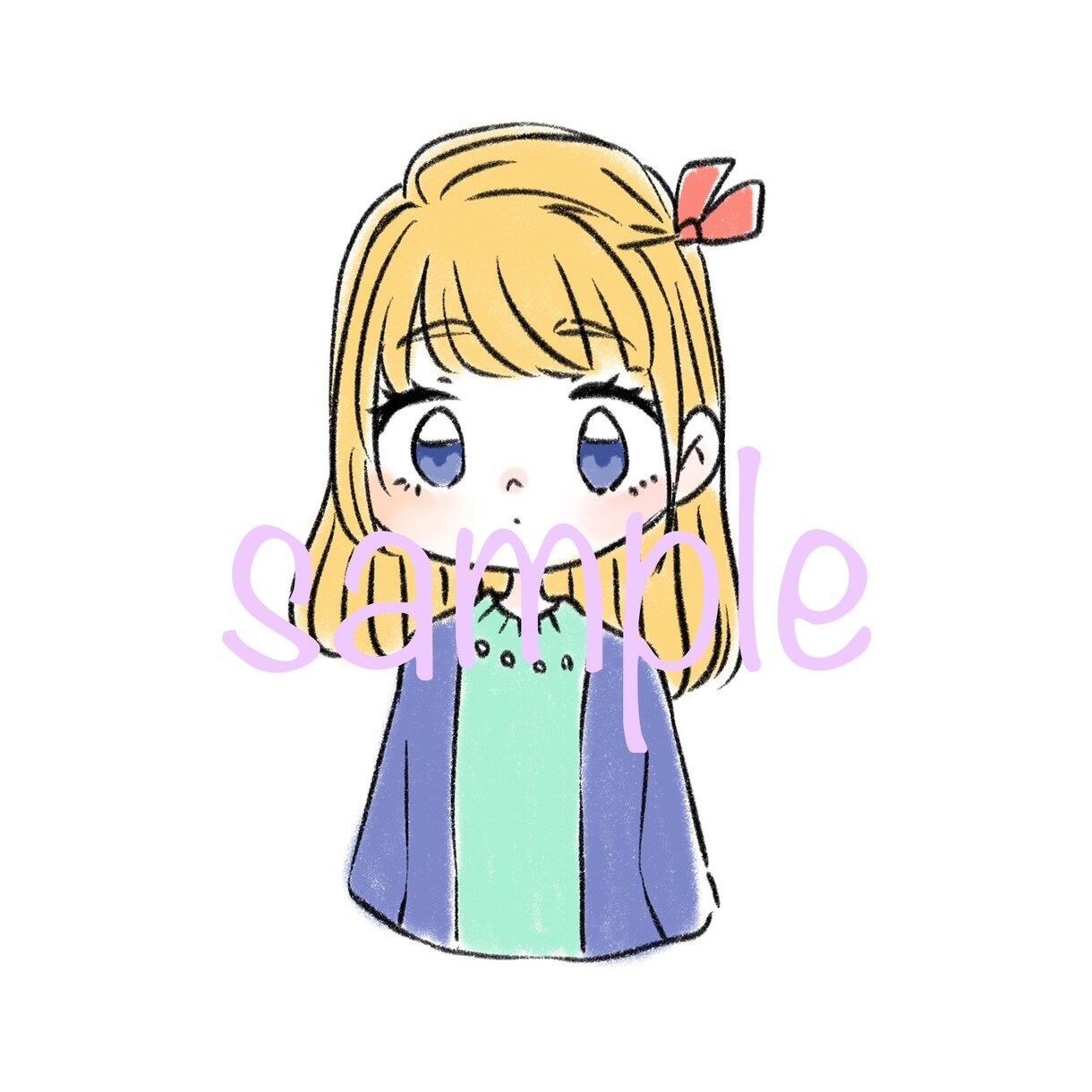 可愛さ抜群！ふんわり印象のイラストお描きします アイコンだけでなく挿絵にも幅広く対応！ イメージ2