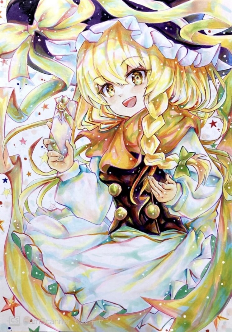 あなただけの一点物アナログイラストを制作いたします コピックで鮮やかな色彩で可愛い女の子を描きます。 イメージ3