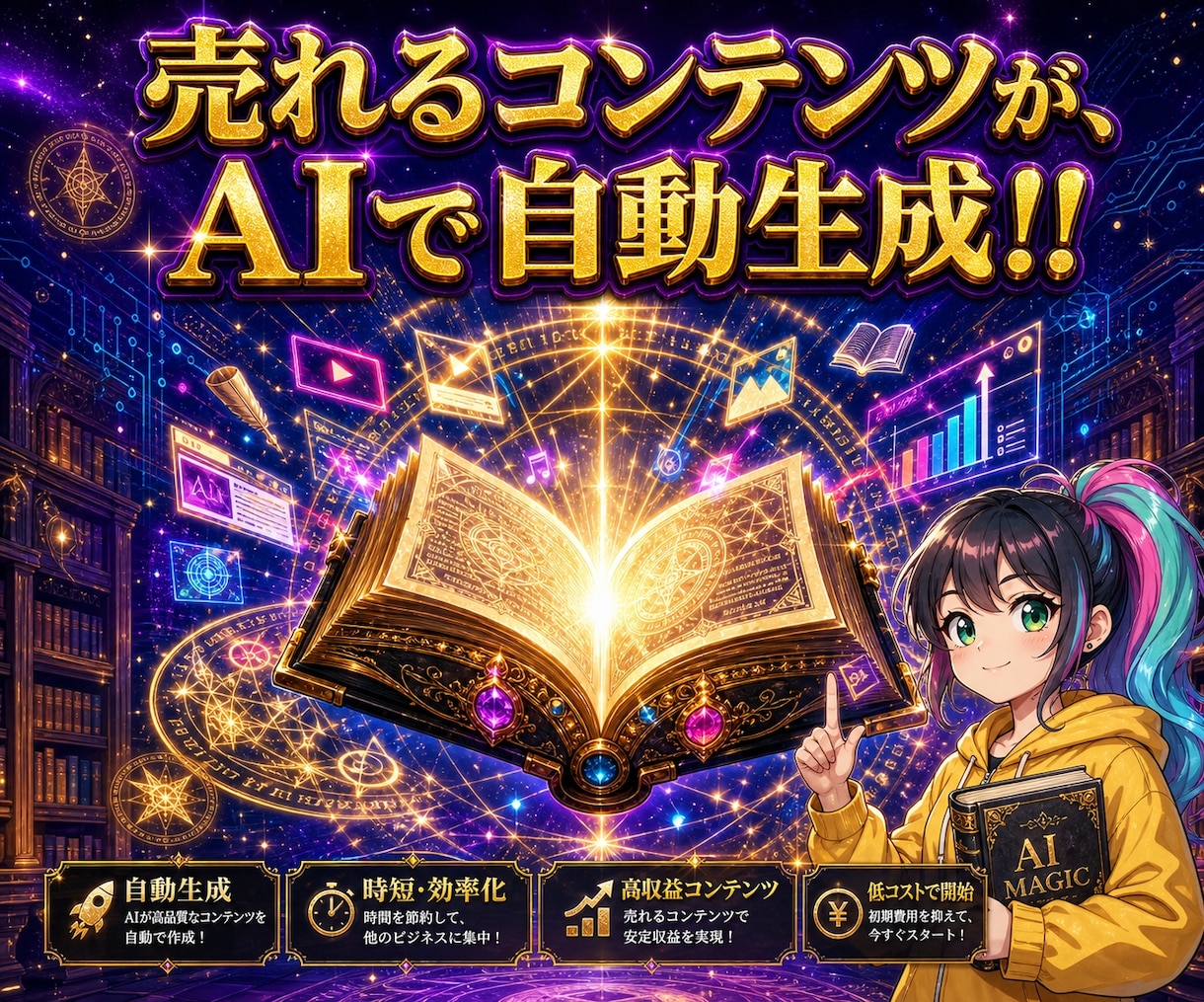 究極のAI副業｜コピペで自動コンテンツ販売教えます 1日15分！忙しくてPCが苦手な主婦でも出来る在宅AI副業 イメージ5