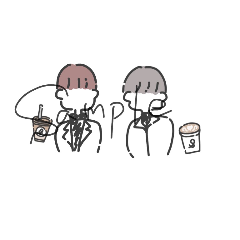 オシャレな画風でイラストを描きます 色々な絵をかいています。色素薄め、点と線で繋がれた絵など イメージ1